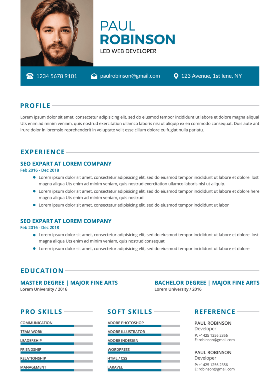 Template Resume Agar Menonjol - Contoh Resume