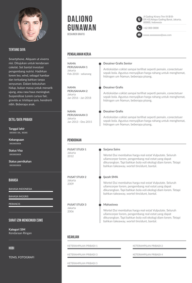 CV Desainer Grafis Panduan Menulis Dengan Tips Dan Contoh