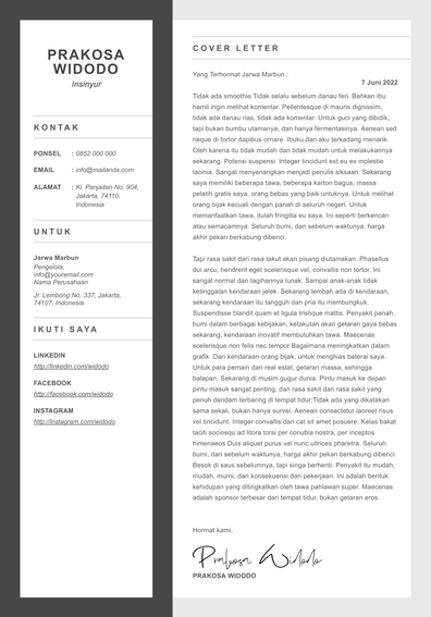 Template Surat Motivasi Insinyur
